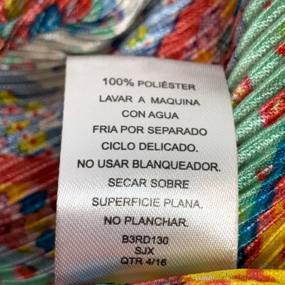 Derek Heart Girls Multicolor Pleated Dress Size Medium 10/12 Cap Sleeve - Picture 8 of 12